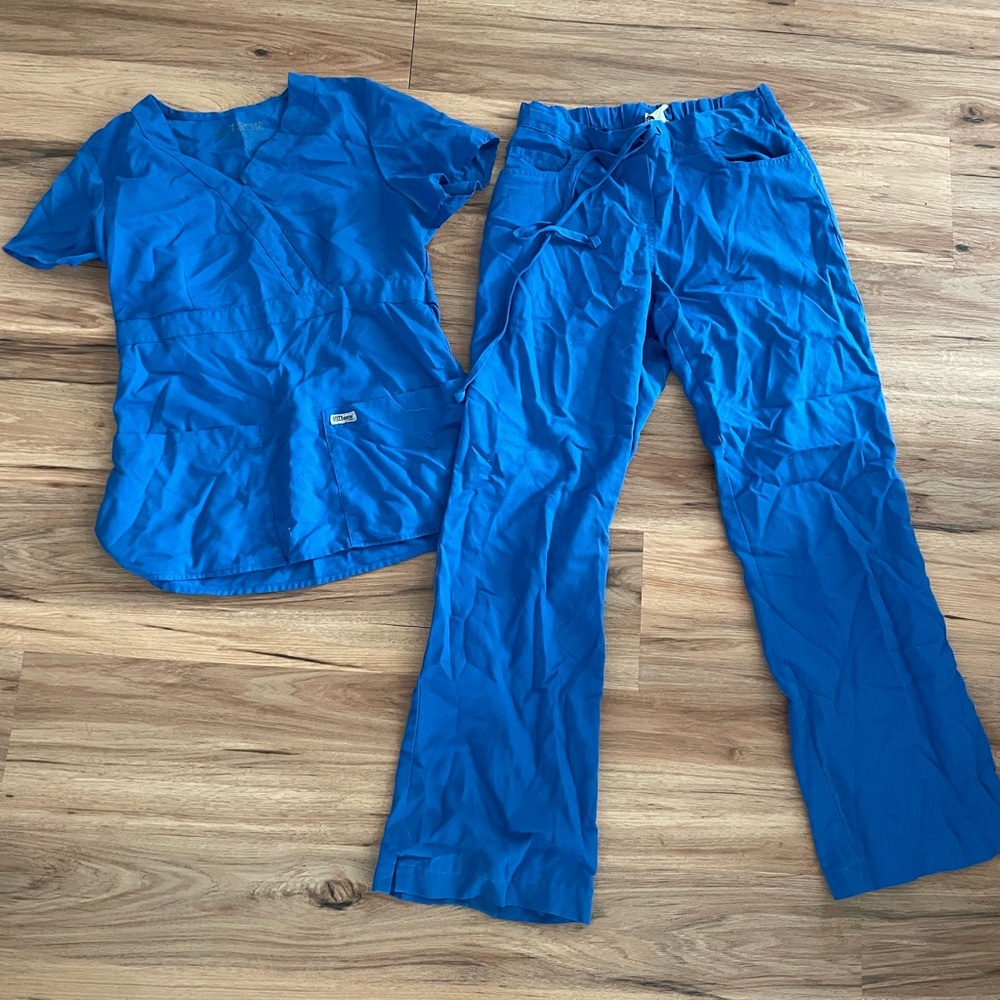 Grey's Anatomy Royal Blue Scrub Top
